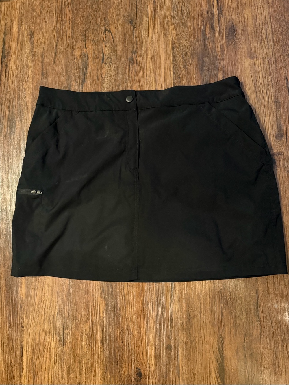 32 Degrees Black Stretch A-Line Skirt with built in shorts size XL